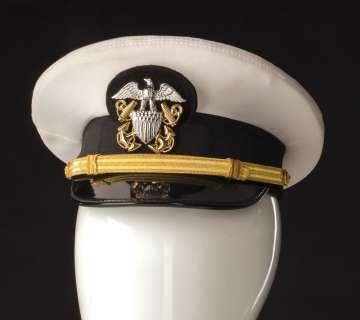 Lot 177 - Tom Cruise ‘Lt. Pete ‘Maverick‘ Mitchell‘ U.S. Naval Officer‘s cap from Top Gun.