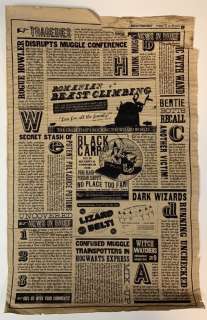 Harry Potter Film Series - Daily Prophet Double Pages | Hanlin Auction Service