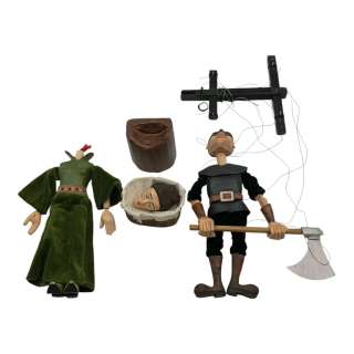 My Lady Jane Background Execution Screen Used 4 Piece Puppet Set Ep 108 | VIP Fan Auctions