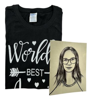 Mythic Quest Poppy Li (Charlotte Nicdao) Screen Used Drawing & Shirt Ep 403-406 | VIP Fan Auctions