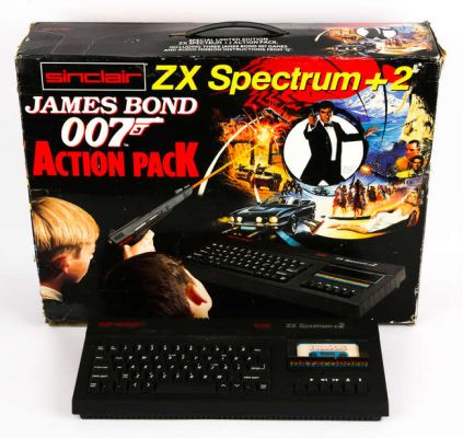 James Bond 007 - 50 Years of Movie Posters, hardback book, a Sinclair ZX Spectrum +2 ’James Bond… | Ewbank’s