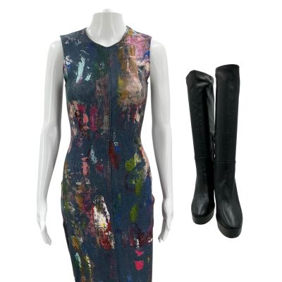 Lot 20: Relationship Goals Treese Moore Screen Worn Dress & Boots Ch 6 Sc Multiple | VIP Fan Auctions