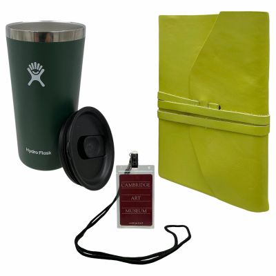 Lot 12: The Drama Misha Screen Used Notebook, Art Museum Badge & Travel Mug | VIP Fan Auctions