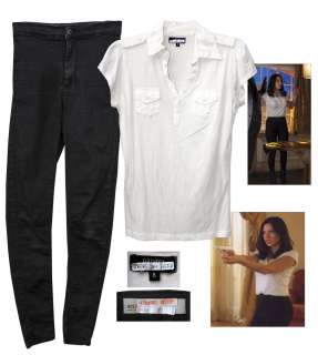 Olivia Munn Screen-Worn Outfit from ’’Mortdecai’’ | Nate Sanders