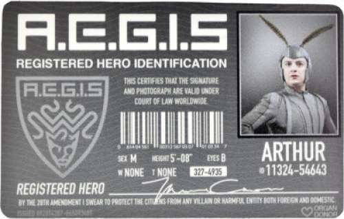 Arthur’s AEGIS ID Card. | Heritage