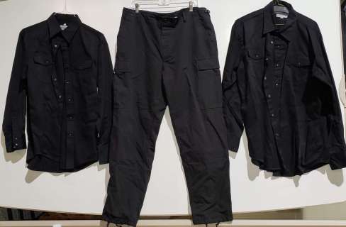 Box of Black Dakota Tops and Matching Bottoms from Sci Fi Show | Direct Liquidation