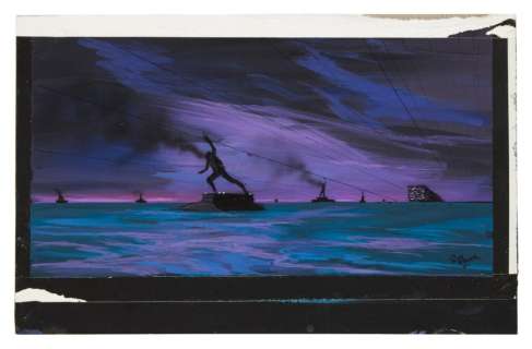 Ron Miller | Dune (1984) | “Giedi Prime” — Original Concept Painting by Ron Miller from David Lynch’s Dune, ca. 1983 | Sotheby’s