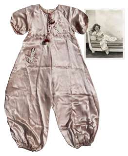 Shirley Temple Screen-Worn Pink Satin Bunny Pajamas From 1935 Film ’’Curly Top’’ | Nate Sanders