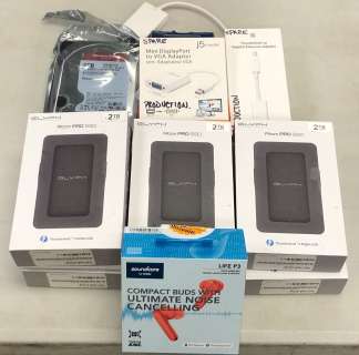 Group of assorted electronic accessories & storage hard drives - Includes 6 Glyph Atom Pro 2TB SSD d | Direct Liquidation
