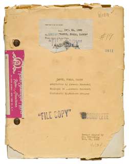 A screenplay of Dance, Fools, Dance | Bonhams