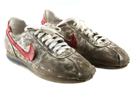 Forrest Gump (1994) | Forrest Gump’s (Tom Hanks) Screen-Matched Bus Stop Shoes and Socks with Continuity Photo | Propstore