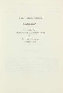 Lot 302 - A William Holden presentation copy of the screenplay of Alvarez Kelly