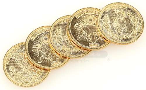 John Wick: Chapter 3- Parabellum | Five High Table Currency Coins | Propstore