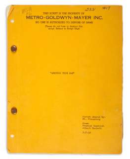 A screenplay of Another Thin Man | Bonhams