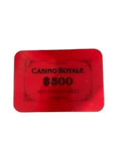 James Bond 007 Casino Royale Casino Plaque | Premiere Props