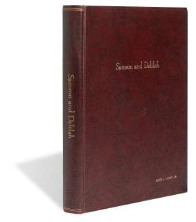 A Jesse Lasky, Jr. custom-bound script of Samson and Delilah with signatures from cast and crew | Bonhams