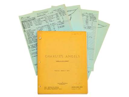 A James Gammon Charlie’s Angels teleplay | Bonhams