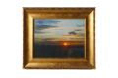 True Blood - Lot 68 - Eric‘s Office Gold Framed Photo of Sunset