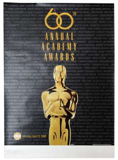 60th Academy Awards Poster | Nate Sanders