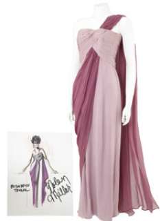 Nolan Miller Designed Crepe Gown for Elizabeth Taylor.... | Heritage