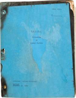 A Script from Alfred Hitchcock‘s "Psycho."