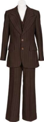 Keith Moon Ben Sherman Penny Round Collar Shirt and Three-Piece Brown/White Striped Suit. ... | Heritage