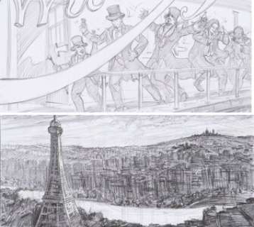 Moulin Rouge! Storyboards Original Art Group of 2 (20th Century Fox, c. 2001).