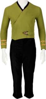 William Shatner "Captain Kirk" Season 2 Wraparound Starfleet Tunic with Pants from Star Trek: The Original Seri...
