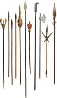 Group of (33) Spears and Halberds from Various Film Productions (1930s-1990s). (Total: 33 Items)