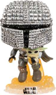 Swarovski Crystal Embellished Star Wars Funko Pop! Mandalorian and Stormtrooper. | Heritage