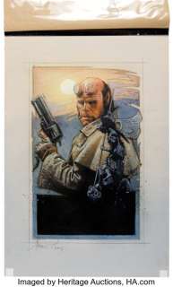 Hellboy (Columbia, 2004), Drew Struzan Original Poster Concept Art.