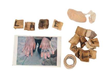 LOST - Lot 180 - Charlie‘s "FATE" hand bandages and gauze