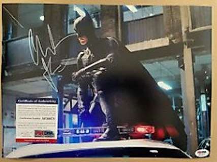 The Dark Knight | The Dark Knight - Signed by Christian Bale (Batman) - with PSA/DNA Certification - No Reserve! | Catawiki
