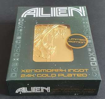 Alien | Alien - 24K Gold Plated Xenomorph Ingot - Limited Edition - 1.979 Units - Licensed Product | Catawiki