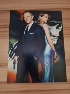 James Bond 007: Spectre - Double signed by Daniel Craig (007) and Lea Seydoux (Madeleine Swann) - Autogramm, Foto, Signed with