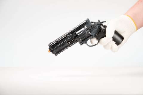 Brodax Agent Revolver Fake Costume Prop | Wulfgar Props