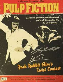 Pulp Fiction - Uma Thurman & John Travolta - Signed 28x35 cm Photo with Beckett COA | Catawiki