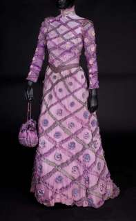 Lot 537 - B. Streisand dress w/purse and bustle Hello, Dolly!
