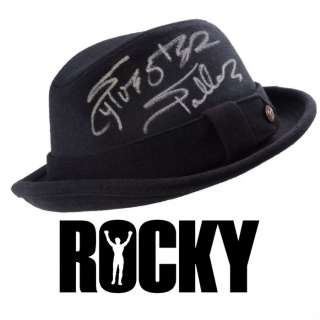 Rocky - Sylvester Stallone (Rocky Balboa) signed - Official 1:1 Scale Replica Fedora - with Authentic | Catawiki