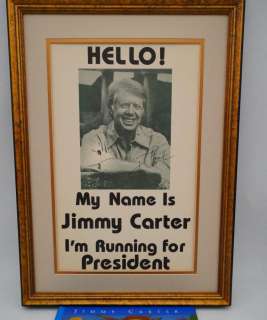Jimmy Carter Signed Movie Prop Poster W/Signed Book | GWS Auctions