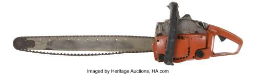 Bill Johnson "Leatherface" chainsaw prop from The Texas Chainsaw Massacre 2....