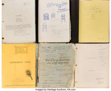 Martin Landau (6) 1970s feature film shooting scripts including Meteor and A Town Called Hell....