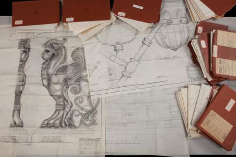 Ben-Hur massive storyboard & set-blueprints reference book from archive of art director Ed Carafango | Profiles in History