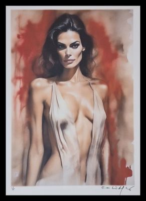 Teri Hatcher - watercolor edition by Emma Wildfang - Large size | Catawiki