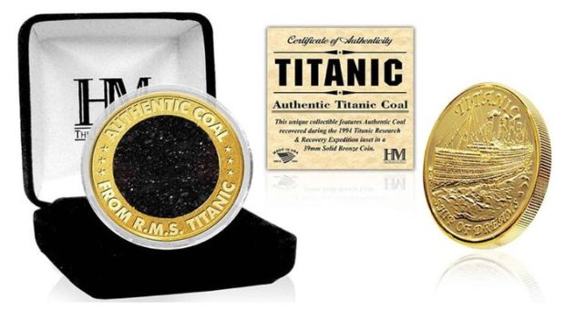 R.M.S TITANIC - Authentic & Original Coal from the RMS TITANIC - With Certificate of Authenticity L. | Catawiki