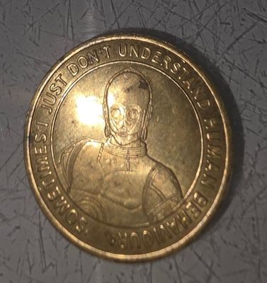 Star Wars - C-3PO - Collector’s Coin from Madame Tussauds featuring C-3PO and Star Wars logo | Catawiki