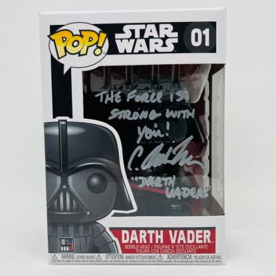 Star Wars - Signed by C Andrew Nelson (Darth Vader) - WITH RARE QUOTE! | Catawiki