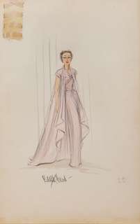 Lot 205 - EDITH HEAD COSTUME SKETCH FOR GLORIA SWANSON FROM SUNSET BOULEVARD