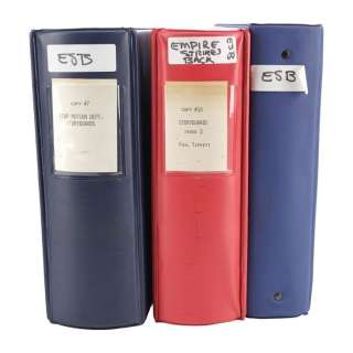 STAR WARS: THE EMPIRE STRIKES BACK (1980) - Lot #410 : Phil Tippett Collection: Set of Three Printed Storyboard Binders with Handwritten Annotations