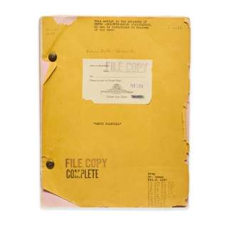 Bernard H. Hyman Marie Walewska/Conquest Script | Studio Auctions